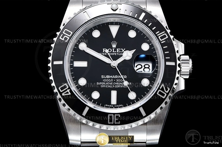 0724 ROLSUB0424A – Submariner 116610LN 904L SS SS Blk KING VS Affordable 1049